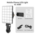 Mini RGB LED Fill Light Portable Pocket Clip Lamp USB Rechargeable for iPhone Android iPad Laptop Video Vlog Live Photography
